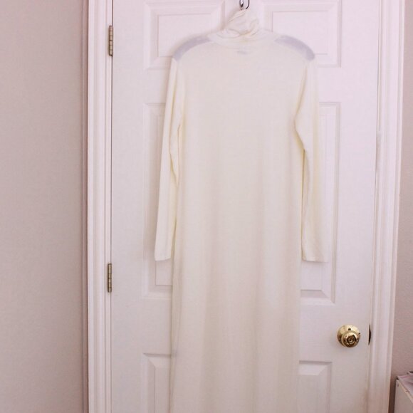 Bleusalt The Turtleneck Dress in Cream Unbleached - Picture 7 of 9